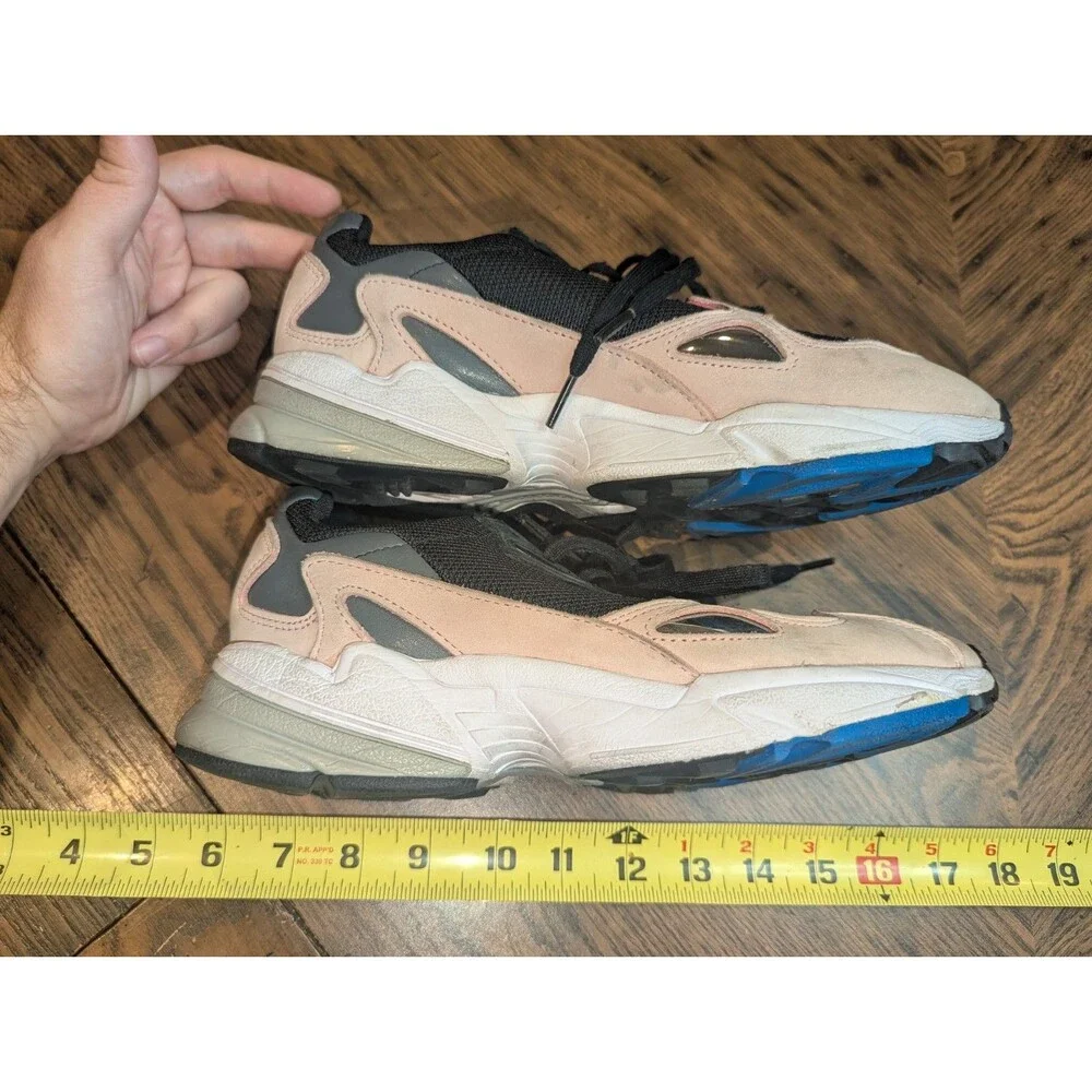 Adidas Falcon Black Pink Womens Size 8.5 Shoes Sneakers Art B93923